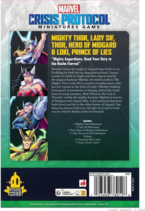 Produktbild Atomic Mass Games Marvel Crisis Protocol - Mighty Thor, Lady Sif