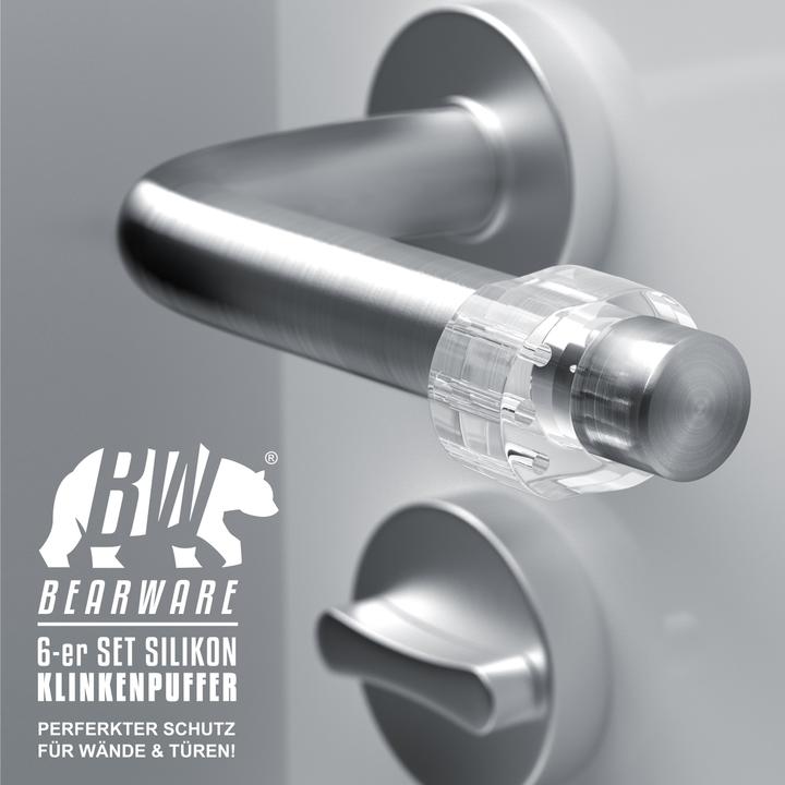 Actual product image Bearware Door handle buffer (6 Piece, Ø 2.5 x 3.2 cm)