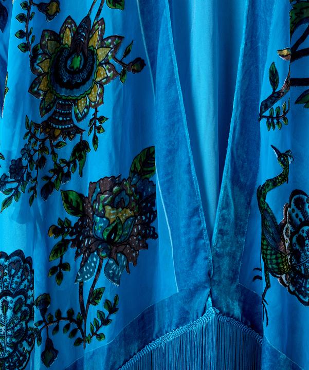 Produktbild Joe Browns Velvet Peacock Floral Fringed Kimono (One Size)