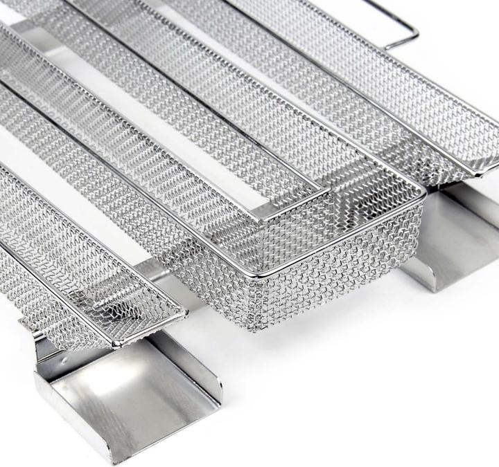 Immagine prodotto Wiltec BBQ Sparbrand 22x20,5x4,5cm generatore di fumo a freddo in acciaio inox