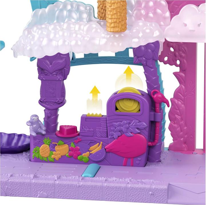 Actual product image Polly Pocket Pollyville flamingo fun car wash