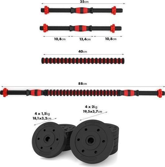 Immagine prodotto HMS SGP15 (4 x 1,5 kg, 4 x 2 kg)