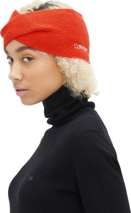 Image du produit Calvin Klein Femmes Essential Knit Headband Autre casquette, Deep Orange, One Size