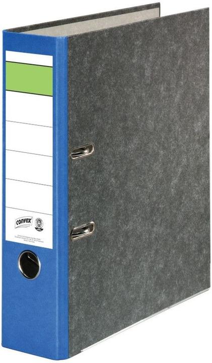 Produktbild Herlitz Ordner A4 8cm Wolkenmarmor Convex blau (A4, 80 mm, 1 Stück)