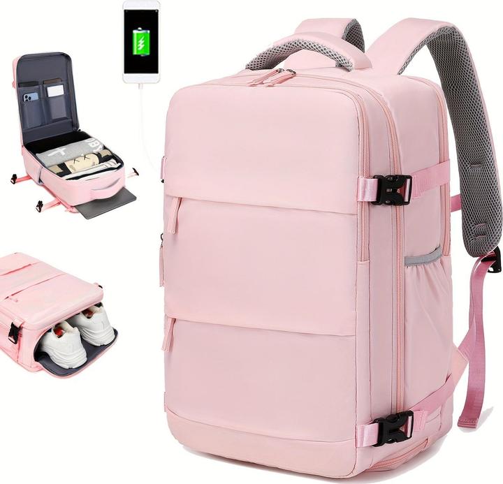 Actual product image Only-Bags.Store Travel Backpack With Shoes Compartment, Large Capacity Business Computer Daypack, Outdoor Travel