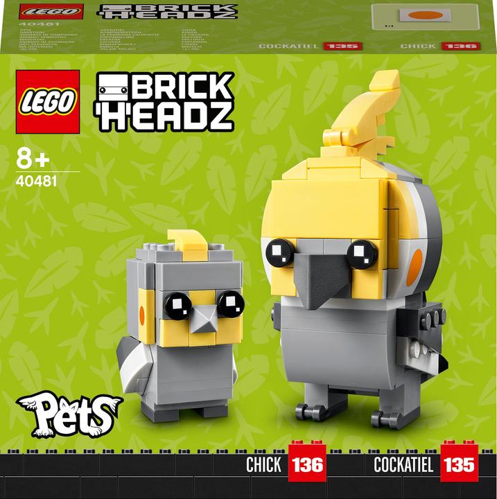 Actual product image LEGO BrickHeadz - Cockatiel (40481, LEGO Brickheadz)