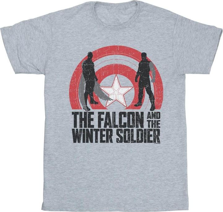 Produktbild The Falcon And The Winter Soldier Shield Silhouettes TShirt (5XL)