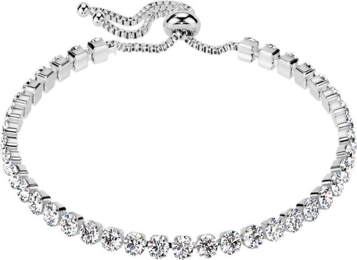 Image du produit Star Piercing Chaîne ajustable argentée avec cristaux argentés (Acier chirurgical 316L)