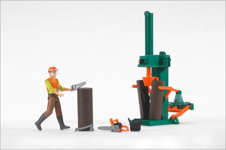 Actual product image Bruder BR Forestry set bWorld with figure