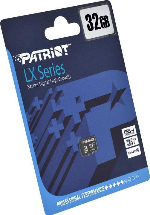 Image du produit Patriot Série LX (32 Go, microSDHC, U1, UHS-I)
