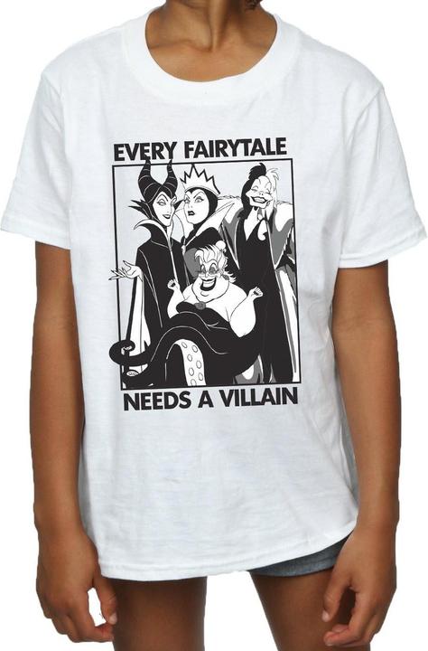Image du produit Disney Filles Chaque conte de fées a besoin d'un méchant T-Shirt en coton (140, 146)