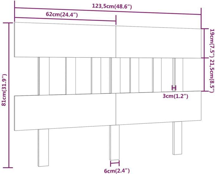 Immagine prodotto VidaXL Aylice (123,5 x 3 x 81 cm)
