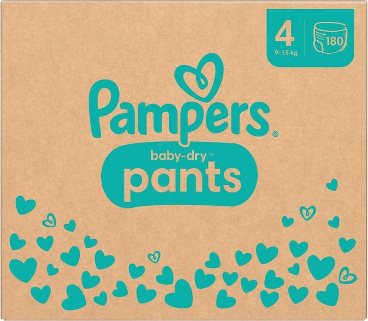 Actual product image Pampers Baby-Dry Pants (Size 4, Monthly box, 180 Piece)