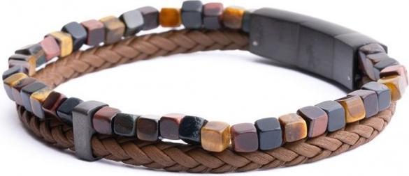 Produktbild Gemini ARMBAND - NATURSTEIN - TIGERAUGE - 19+2 CM (21 cm)