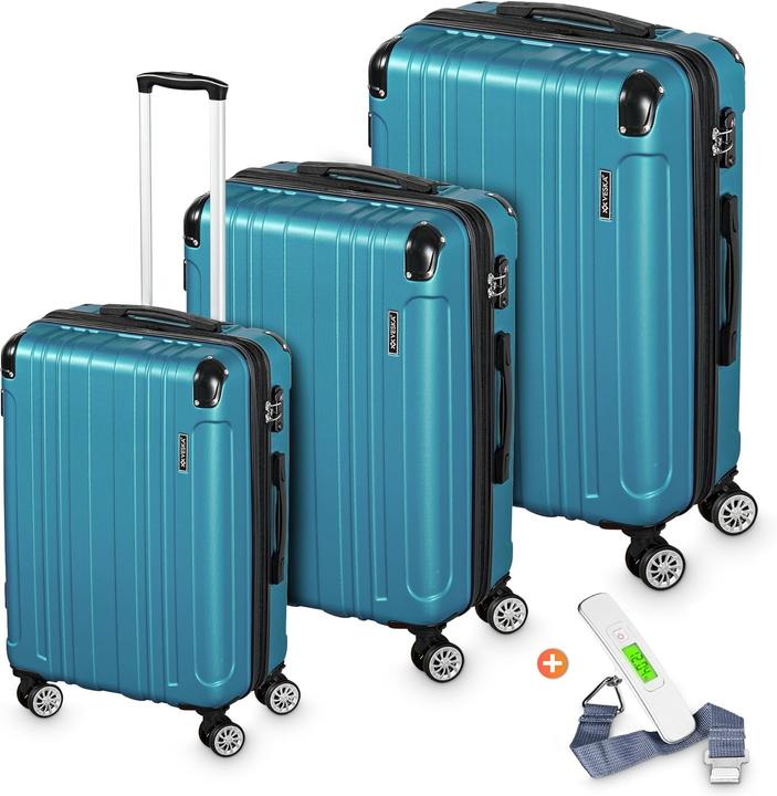 Actual product image Veska 3-teiliges Hartschalenkoffer-Set (Hand luggage (up to 50 litres), M (50 - 90l), L (90 - 115l))