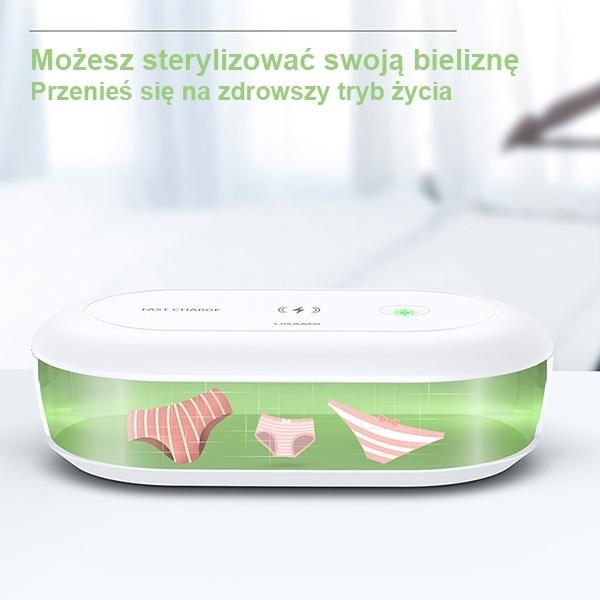 Image du produit Usams Sterylizator UV z ład. indukcyjną 10W biały/white ZB138XDJ01 (US-ZB138)