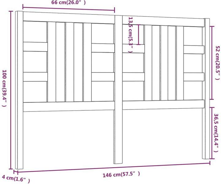 Actual product image VidaXL Lior (146 x 4 x 100 cm)
