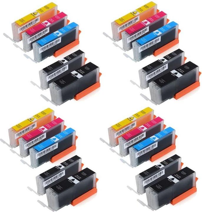 Image du produit Hermex Cartouches d'encre compatibles Canon Pixma TS6351 (M, CF, C, Y, PGBK)