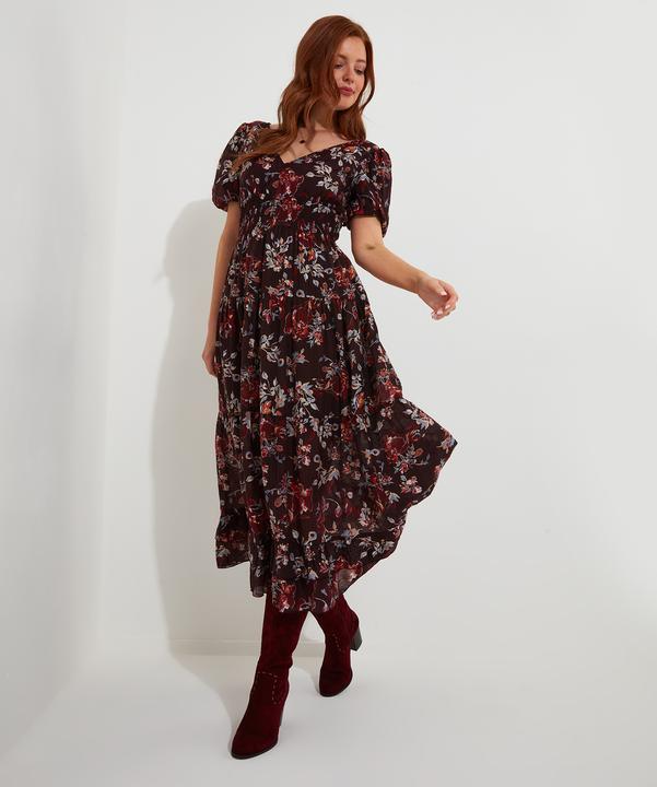 Immagine prodotto Joe Browns Maxi abito elasticizzato floreale scuro (38)