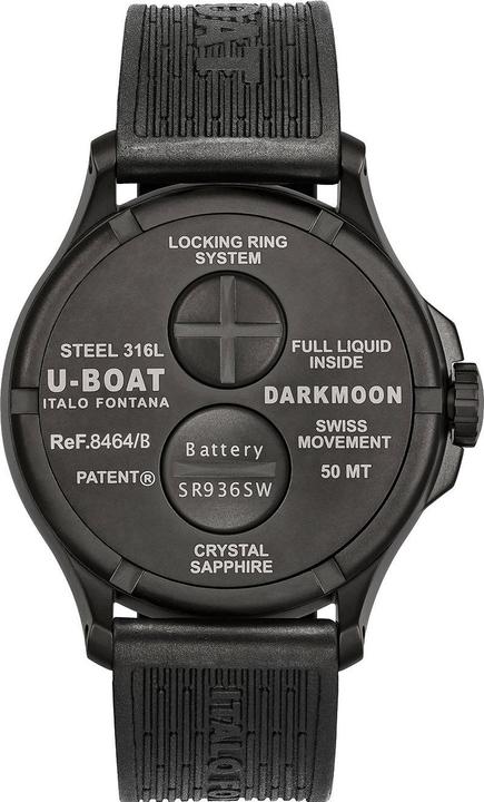 Actual product image U-Boat 8464/B Darkmoon 44mm IPB 5ATM (Analogue wristwatch, 44 mm)