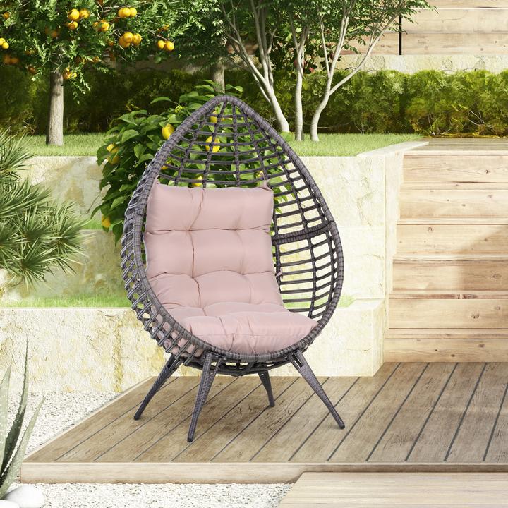 Immagine prodotto Outsunny Poltrona da giardino con design a goccia
