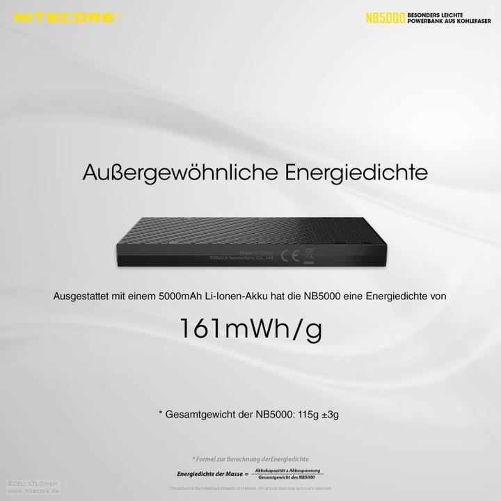 Actual product image Nitecore POWER BANK 5000MAH/NB5000 (5000 mAh)