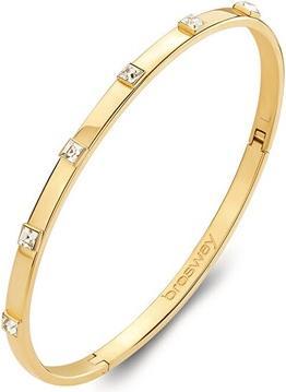 Actual product image Brosway Elegant Gold Plated Solid Bracelet For Women With You Bwy59