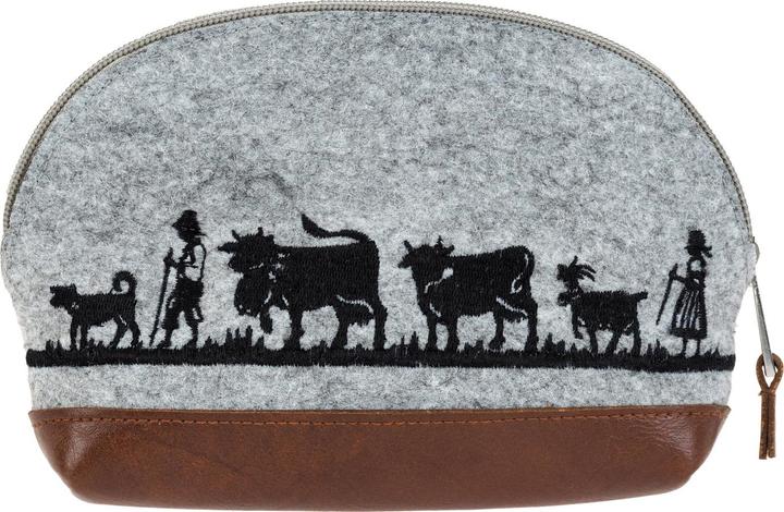 Immagine prodotto Angela Bruderer Borsa cosmetica ricamata in feltro "Alpaufzug