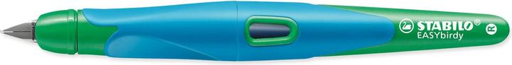 Actual product image STABILO EASYbirdy ergonomic school fountain pen for right-handers standard nib (Green, Blue, 1 x)