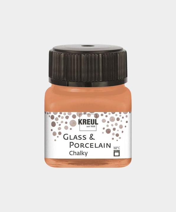 Produktbild Kreul Glass & Porcelain Chalky, Porzellan- und Glasfarbe (Terracotta Earth, 20 ml)