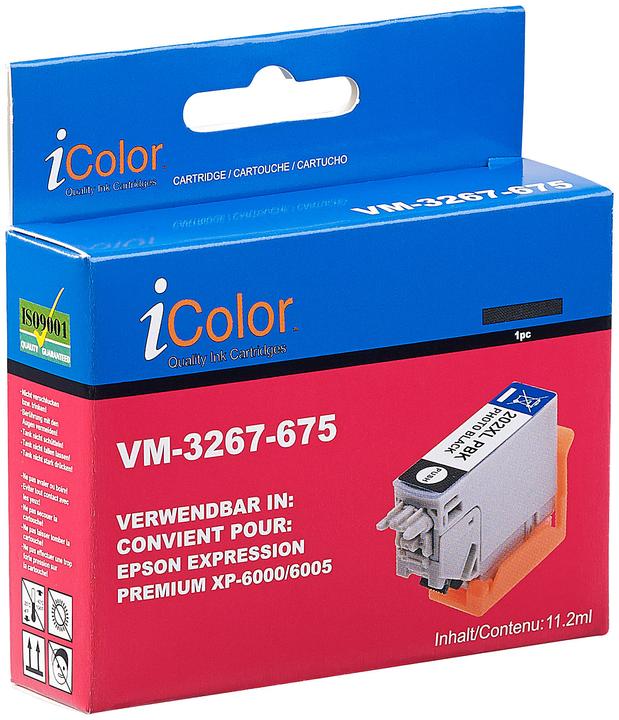 Produktbild IColor Tinten-Patrone T02H1 / 202XL für Epson-Drucker, photo-black (BK)