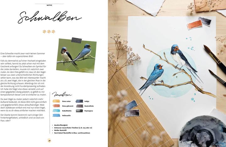 Immagine prodotto Die Kunst der Aquarellmalerei – Tiere: alle Watercolor-Grundlagen, Techniken und Motive Step by (Tedesco, Laura Stahlmann, 2021)