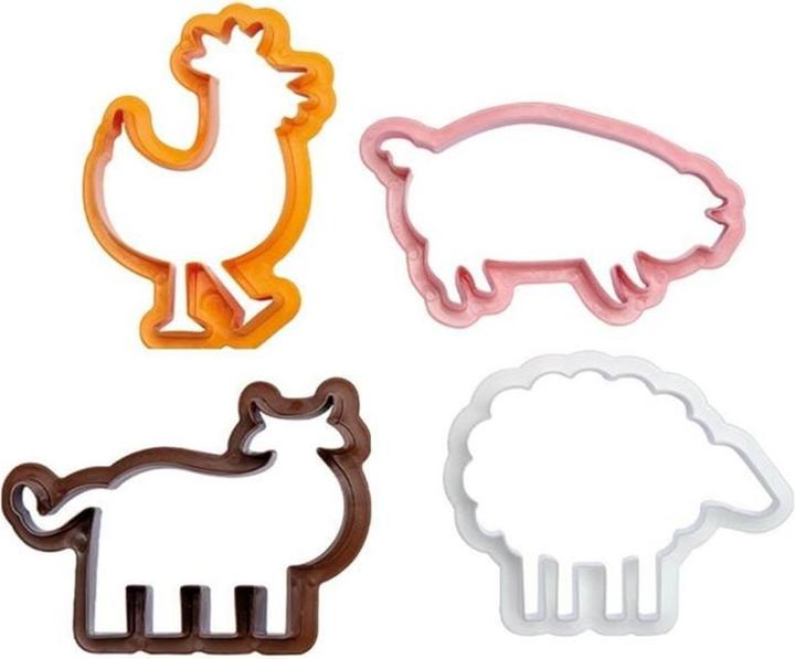 Actual product image Decora Cookie cutter - farm animals (4pcs)