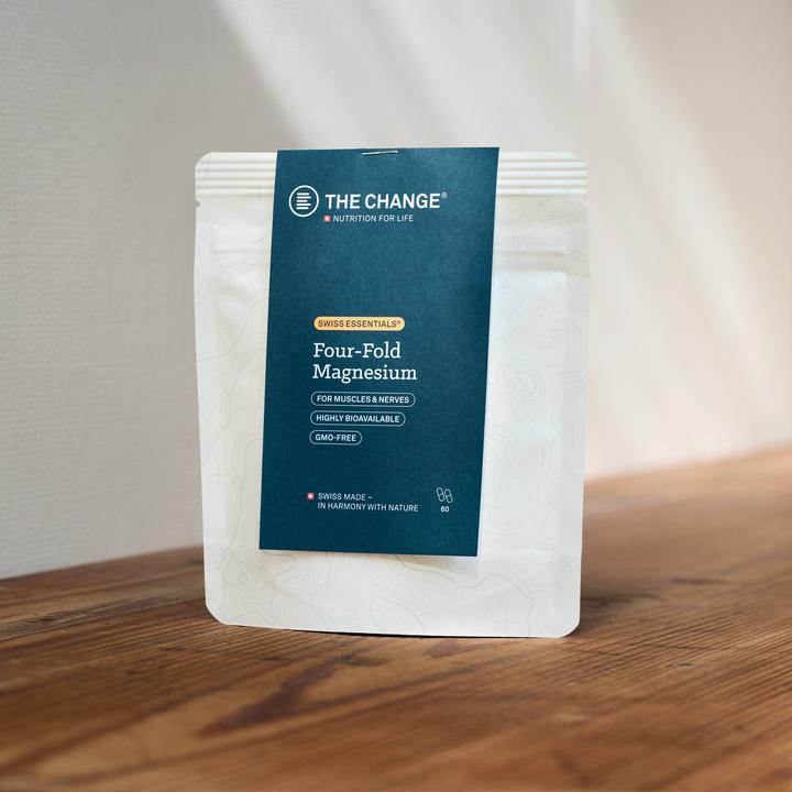 Produktbild BE THE CHANGE Four-Fold Magnesium (Nachfüllbeutel) (60 Stück, Kapseln, 40 g)