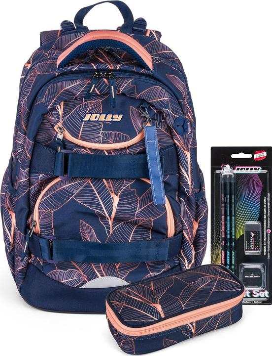 Immagine prodotto Jolly Zaino scuola Next Gen in fibra sintetica blu/rosa (28 l)