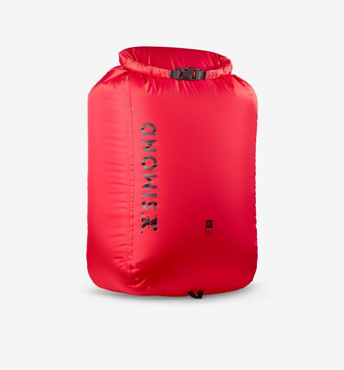 Simond Packsack Drybag 22 l wasserdicht ultraleicht - rot