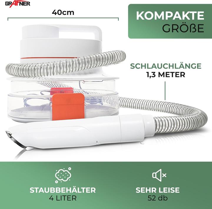 Immagine prodotto Grafner Tosatrice per cani 7 in 1 con aspirapolvere e asciugatrice (Cane)