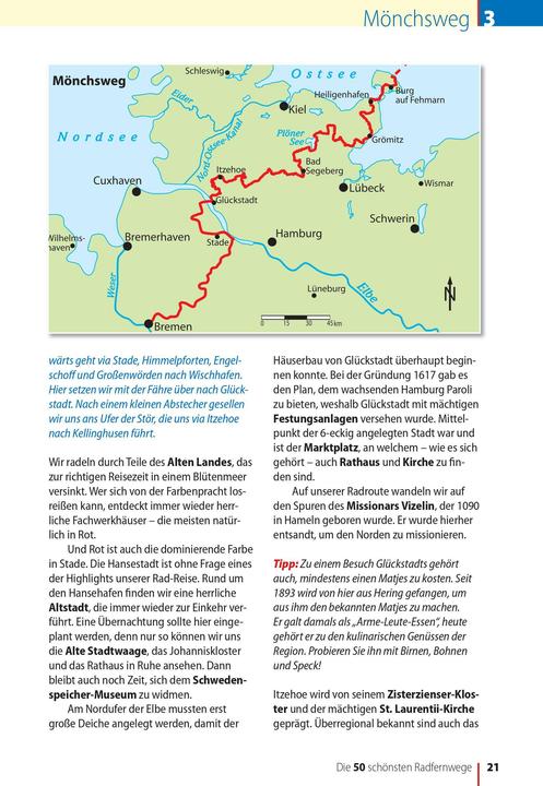 Valeurs nutritives et ingrédients Die 50 schönsten Radfernwege in Deutschland (Allemand, Oliver Kockskämper, 2021)