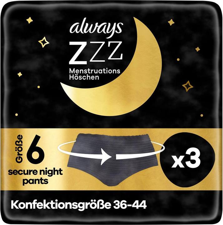 Actual product image Always Zzz Menstrual panties (S/M)