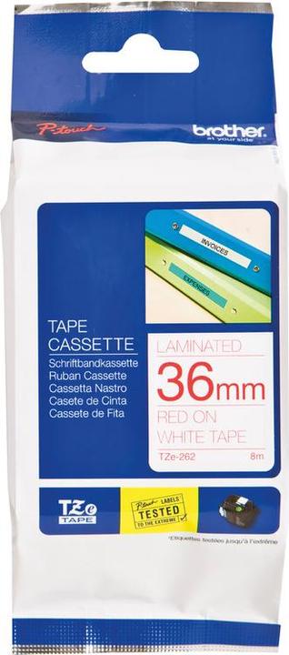Actual product image Brother P-Touch (3.60 cm, Red)