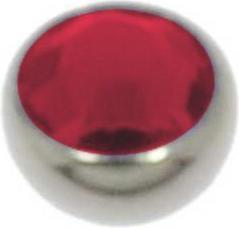 Actual product image Bijouteria 1.2mm Titanium piercing part (Swarovski Crystal, Titanium)