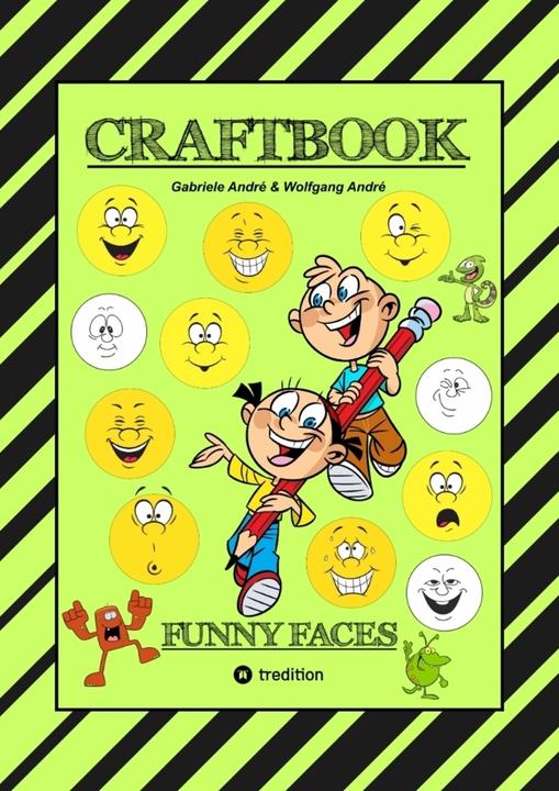Immagine prodotto Craftbook - Kreatives Zeichnen - Lustige Gesichter Und Mimiken - Rätsel - Tolle Malvorlagen - Selbst