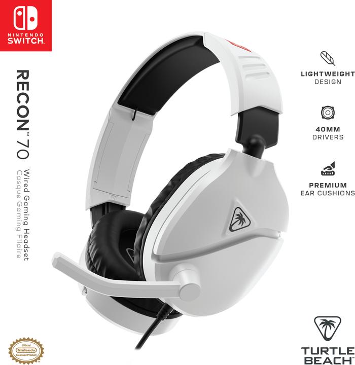 Produktbild Turtle Beach Recon 70 · NS · White (Kabelgebunden)