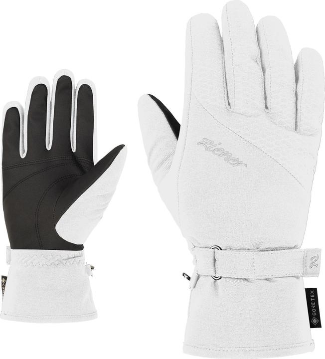 Produktbild Ziener Alpine Damen Ski Handschuhe KLAIRE GTX weiss - 8 (8)