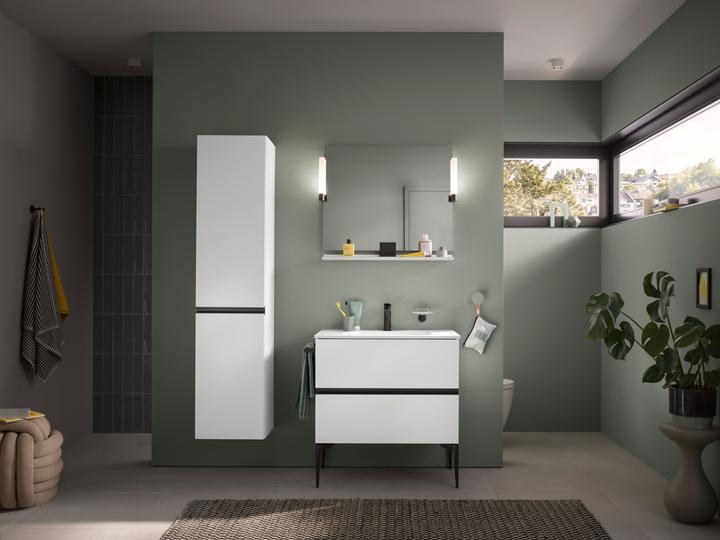 Image du produit Duravit Tablette Sivida, support noir diamant mat, 800x115x35mm