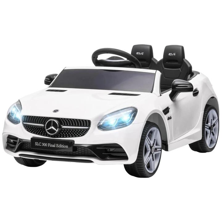 Produktbild Swisshandel24 Elektroauto Kinderfahrzeug, Fernbedienung, Sicherheitsgurt, Musik, ab 3 Jahren, Weiss (12 V)