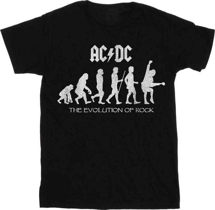 AC/DC Evolution Of Rock BaumwollBoyfriend TShirt