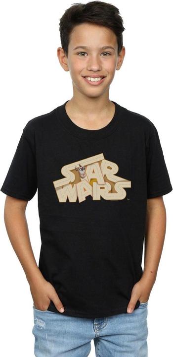Actual product image Star Wars Boys Tatooine Jumble Logo T-Shirt (140, 146)