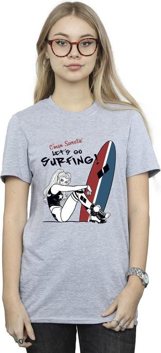 Produktbild Harley Quinn Let's Go Surfing Baumwolle Boyfriend TShirt (XL)