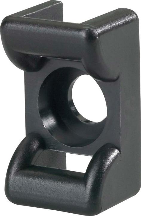 Produktbild HellermannTyton Befestigungssockel KR6G5 schwarz (Befestigungsschlaufen, 18 mm, 100 Stk.)